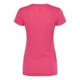 thumbnail image 2 of M&O 3542 T-Shirt à Col en V pour Femmes en Mélange de Luxe, 2 of 2
