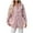 Pink, variant on Sevevn Womens Plaid Flannel Shacket Button Down Long Sleeve Casual Jackets Coats Fall Plus Size Baggy Shirts Wine XL