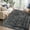 Black, variant on Garvee 2'x6' Hallway Runner Rug Vintage Floral Distressed Runners Non-Slip Bedroom Runner Rugs for Laundry Room, Gray