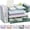 Green, variant on gianotter Desk Organizers and Accessories with File Holder, 4-Tier Desk Accessories & Workspace Organizers with Drawer and 2 Pen Holder, Paper Organizer for Office Supplies (Black)