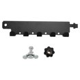 thumbnail image 2 of Gancho De Montaje En Riel En L, Colgador De Herramientas En Riel En L, Fácil De Instalar, Negro, 5 Ganchos, Soporte De Pared Para Ahorro De Espacio Para Camioneta RV, 2 of 7