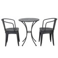 thumbnail image 2 of Tottenham Outdoor Black Bistro Set, 2 of 7
