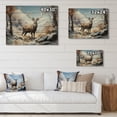 thumbnail image 4 of Designart "Deer Winters gracefulness" Animals Print on Natural Pine Wood, 4 of 5