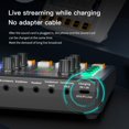 thumbnail image 3 of HLONK Audio Mixer Live Sound Card and Audio Interface with DJ Mixer Effects and Voice Changer Podcast Production for Professional, 3 of 7