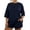 Navy, variant on LIaqionyy Women 2 Piece Pajama Sets Short Sleeve Lounge Set Soft Crew Neck Top and Shorts Summer Sleepwear