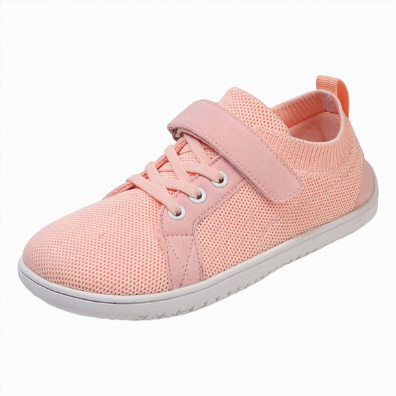 Linfrsh Kids Barefoot Shoes Boys Girls Wide Toe Box Walking Shoes Breathable Toddler Little Big Kid Sneakers (Pink,2)