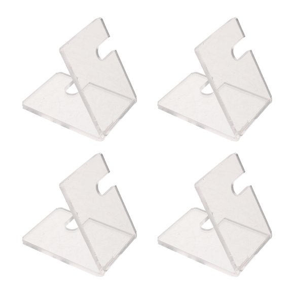 ADDHAT 4Ud Base Soporte Acrílico Transparente Para Abanicos Decorativos Ideal Para Vitrinas