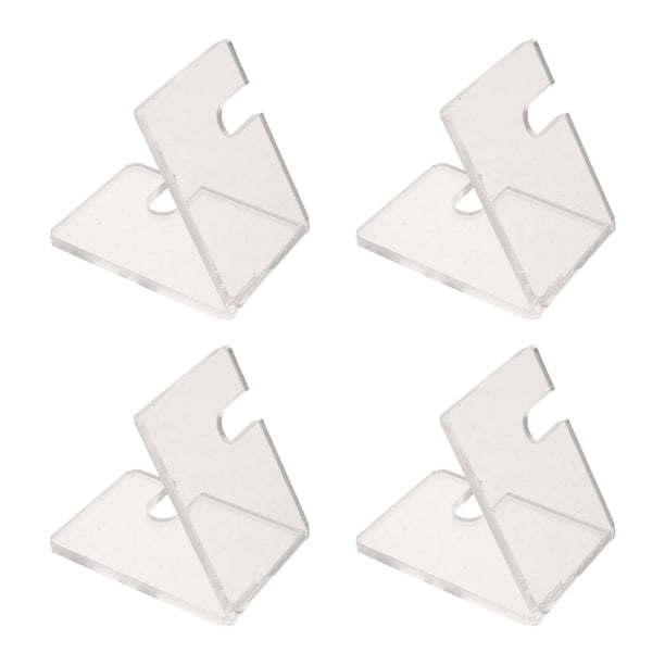 ADDHAT 4Ud Base Soporte Acrílico Transparente Para Abanicos Decorativos Ideal Para Vitrinas
