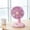 Purple, variant on Floleo Round Base Mini Desk Fan, USB Rechargeable Portable Desktop Fan, Quiet Personal Cooling Fan for Home Office Outdoor Use, Summer Gift Idea