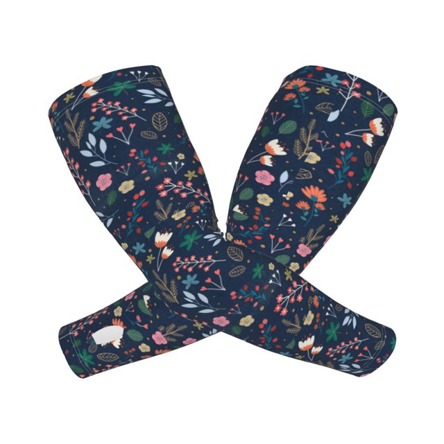 Balery Colorful Flowers Mangas Refrescantes para Brazos para Hombre y Mujer – Transpirables y Absorbentes de Humedad para Mujeres, Hombres y Niños