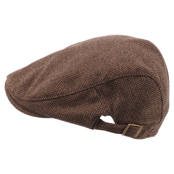 LOLIPPYY Coffee Mens Beret Hat Fashionable Outdoor Cap with Comfortable Adjustable Fit