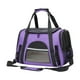 thumbnail image 2 of Bolsa de transporte para mascotas con correa para el hombro y tapete extraíble, portátil, de malla ventilada, para gatos, bolsa de viaje para perros Púrpura, 2 of 10