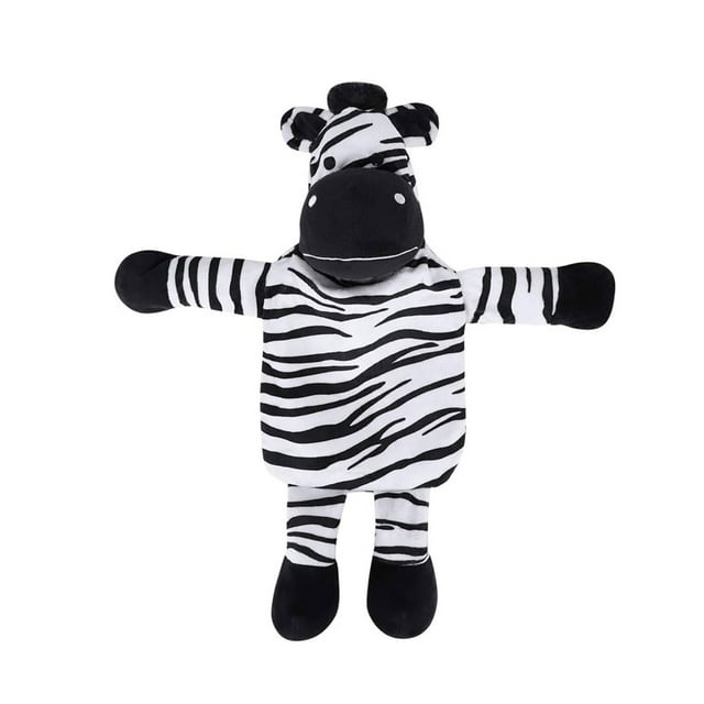 PVCS Bouillotte Classique en Caoutchouc Premium avec Mignonne Peluche Chaude Sac à Main 1L