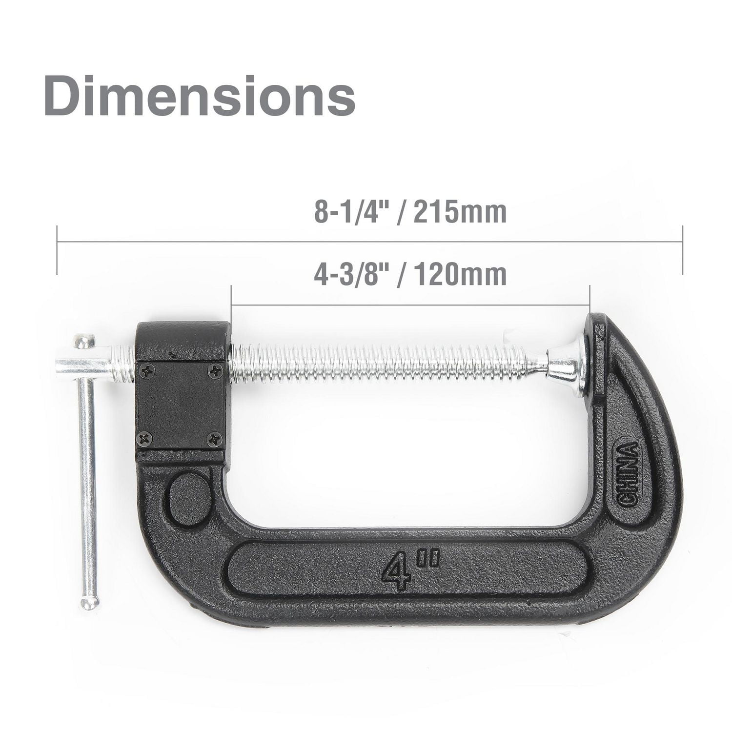 WorkPro 4 po Pince en C de Dégagement Rapide