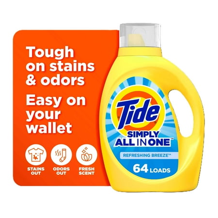 UPC 030772131435 product image for Tide Simply Liquid Laundry Detergent  Refreshing Breeze  84 fl oz  64 Loads | upcitemdb.com