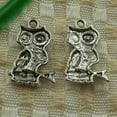 thumbnail image 4 of K-KED 210 Pcs Tibetan Silver Owl Charms Pendant 22X15MM S3547 DIY Delicate Jewelry Making, 4 of 5