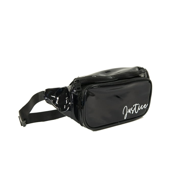 Justice Girls Black Patent Fanny Pack Walmart