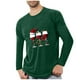 thumbnail image 2 of Amzcrzy - Sudadera Para Hombre, Deportiva, Fitness, Para El Hogar, Pijama Navideño Estampado, Camiseta De Manga Larga, Cuello Redondo, Verde Militar, L, 2 of 4