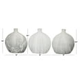 thumbnail image 4 of DecMode 9"W, 10"H Faux Marble Gray Ceramic Vase, Set of 3, 4 of 12