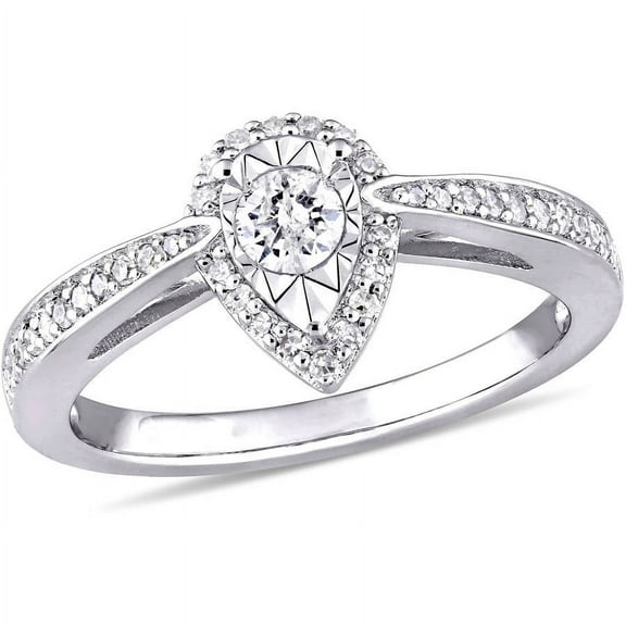 Everly Women's Diamond Sterling Silver Engagement Ring