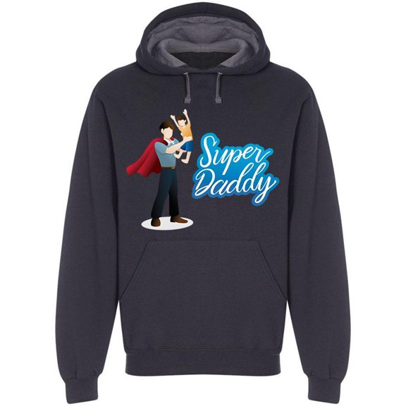 Super Daddy W/Cap Hoodie Men -Image by Shutterstock, Male Medium