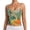 Green, variant on Wang6 Women Spaghetti Strap Cropped Camisole Trendy Sleeveless Floral Printed Cami Tank Tops Trendy Scoop Neck Summer Sling Undershirts Tees Gold XS