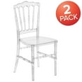thumbnail image 4 of 2 Pk. Flash Elegance Crystal Ice Napoleon Stacking Chair, 4 of 7