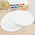 thumbnail image 2 of 6 tableros redondos de lienzo para dibujar, 20 cm, de primera calidad, para pintar al óleo (blanco), 2 of 6