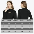 thumbnail image 6 of SSLR Mock Neck Tops for Women Long Sleeve T Shirts Cut Out Ribbed Turtleneck Stretchy, 6 of 6