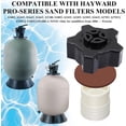thumbnail image 4 of HLONK Pool Sand Filter Drain Cap  Exact Replacement Drain Cap  Drain Cap Screen Filter  Base Replacement for Hayward Pro Series Sand Filter Models SX180LA S310T2  S270T2  S310T2  S360T2, 4 of 6
