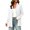 White, variant on Women's Shawl Collar Open Front Knit Cardigan Jacket, Rib Cuff Relaxed Mid-Length Layering Coat with Pockets