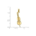 thumbnail image 3 of 14k Yellow Gold Violin Pendant Necklace for Music Lovers and Musicians, Unisex Fine Jewelry with Artistic Instrument Design and Symbol of Passion and Creativity, 3 of 6