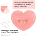 thumbnail image 4 of 100pcs Mini Bags for Small Business, 2x3 inch Heart-Shaped Jewelry Bags Clear Mylar Ziplock Baggies Cute Packaging Supplies for Earring Sample, 4 of 7
