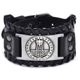 thumbnail image 1 of Pulsera de cuero MADIOLA Brazalete Vikingo Martillo de Thor ajustable para Hombre Mujer, 1 of 6
