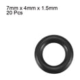 thumbnail image 2 of 20Pcs Junta Tórica de Goma NBR Negra de 7mm x 1.5mm Resistente al Aceite, 2 of 5