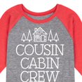 thumbnail image 3 of Instant Message - Cousin Cabin Crew - Vacation - Toddler & Youth Raglan Graphic T-Shirt, 3 of 7