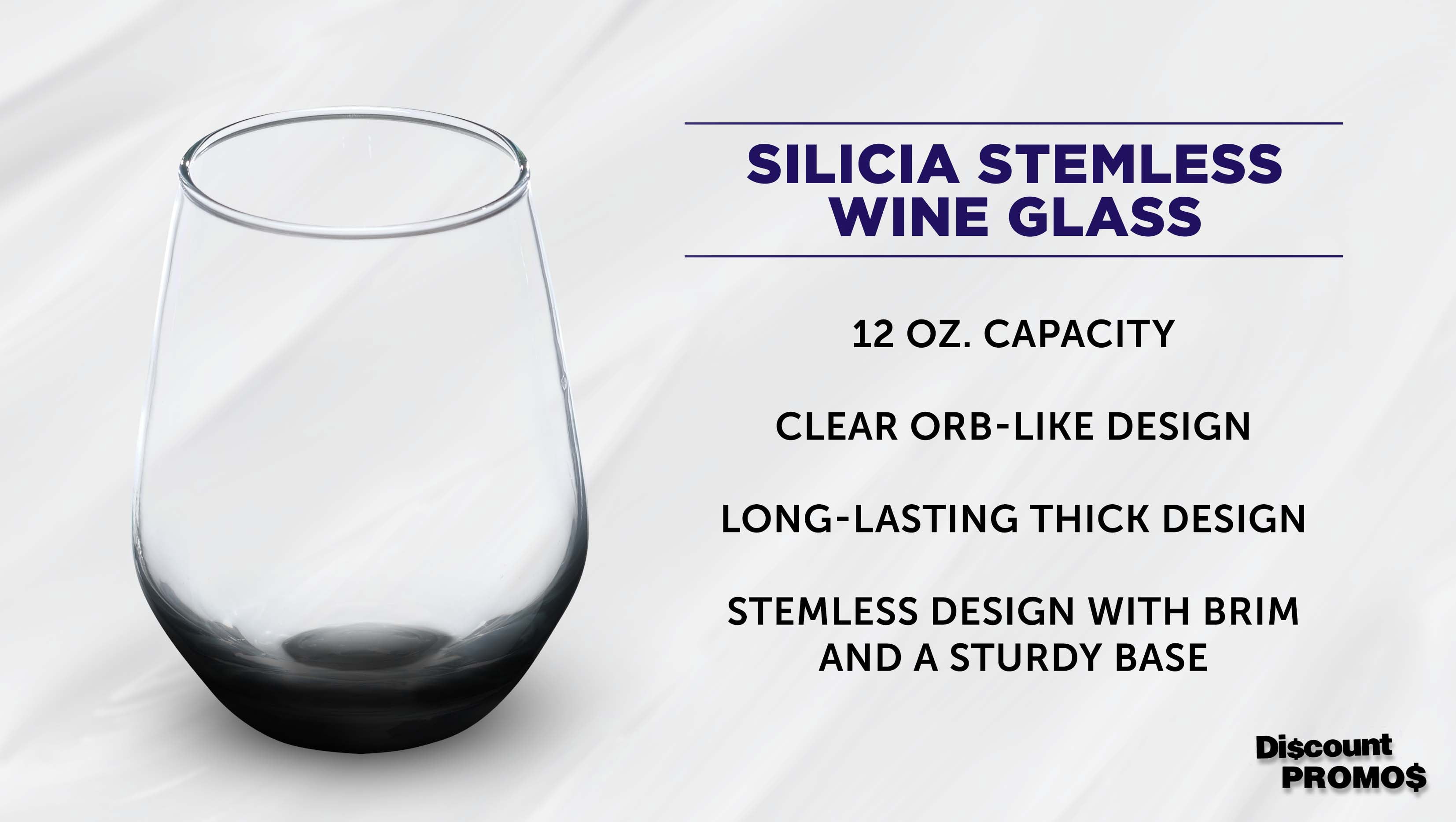 Stemless Wine Glasses 12 oz. Set of 10, Bulk Pack - Perfect for Red Wine, White Wine, Cocktails - Black