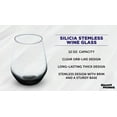 thumbnail image 2 of Stemless Wine Glasses 12 oz. Set of 10, Bulk Pack - Perfect for Red Wine, White Wine, Cocktails - Black, 2 of 5