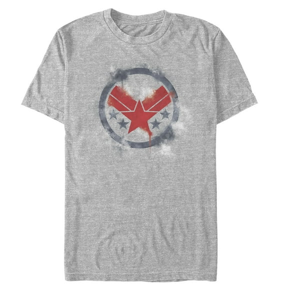 Men's Marvel Avengers: Endgame Smudged War Machine  Graphic Tee Athletic Heather Small