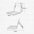 thumbnail image 5 of Folding Backchair with Alloy Rack Waterproof Camping Chair for Beach Picnic, 5 of 5