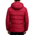 thumbnail image 5 of WRKEKC Puffer Jacket Men Hooded Lightweight Winter Outerwear with Zipper Side Pockets for Cold Weather Daily Outdoor Wear, 5 of 6