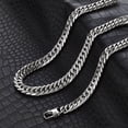 thumbnail image 3 of Invicta Jewelry Men's Double Curb Chain Stainless Steel Necklace (11.5mm) - 24", 3 of 7