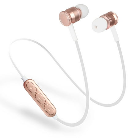TSV Universa Bluetooth 4.0 Wireless Stereo Headset Sports Earphone Earbuds Magnet Attraction Headphone with Microphone for