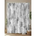 thumbnail image 4 of Gray Smudge Shower Curtain Set ，Waterproof Fabric Shower Curtains Abstract Retro Shower Curtains for Bathroom,Bathroom Decor 72"x84", 4 of 6