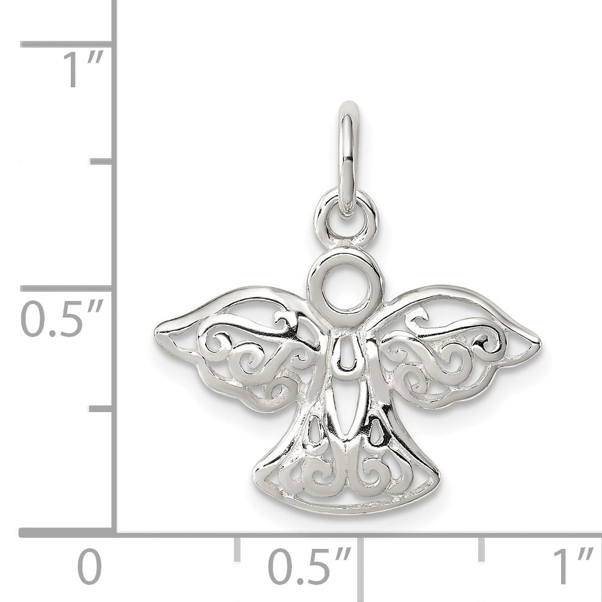 Sterling Silver Filigree Angel Charm QC4755