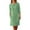Green, variant on LOVZFMLL Summer Dresses for Women Button Up Shift T-Shirt Dresses with Pockets Casual Solid Round Neck Knee Length Dress Wine M