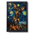 thumbnail image 2 of Hudo Starry Night Manchester Terrier Canvas Print - Van Gogh Inspired Dog Poster Wall Art Decor, 2 of 5