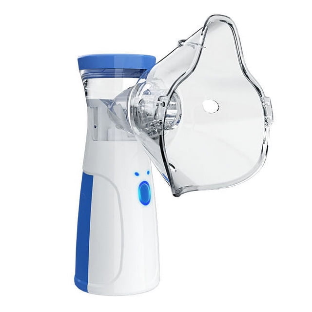 Nebulizador portátil recargable, nebulizador portátil de niebla fría, con dos modos y función de autolimpieza para problemas respiratorios, máquina nebulizadora para adultos y niños