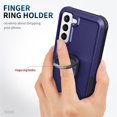thumbnail image 5 of Nalacover For Samsung Galaxy S21 FE Slim Case,Luxury Hybrid Hard PC and TPU Rugged Bumper 3-In-1 Rotatable Magnetic Ring Kickstand Four Corner Guard Shockproof Anti-Scratch Back Phone Cover.Blue, 5 of 7