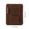 thumbnail image 3 of Sokhug Leather Car Visor Organizer – Stylish & Functional Storage for Sunglasses, Cards, and Essentials, 3 of 8